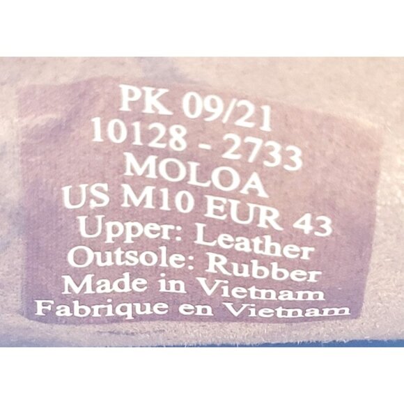 Olukai‎ Moloa Men's Shoe - Size 10 - Picture 7 of 9